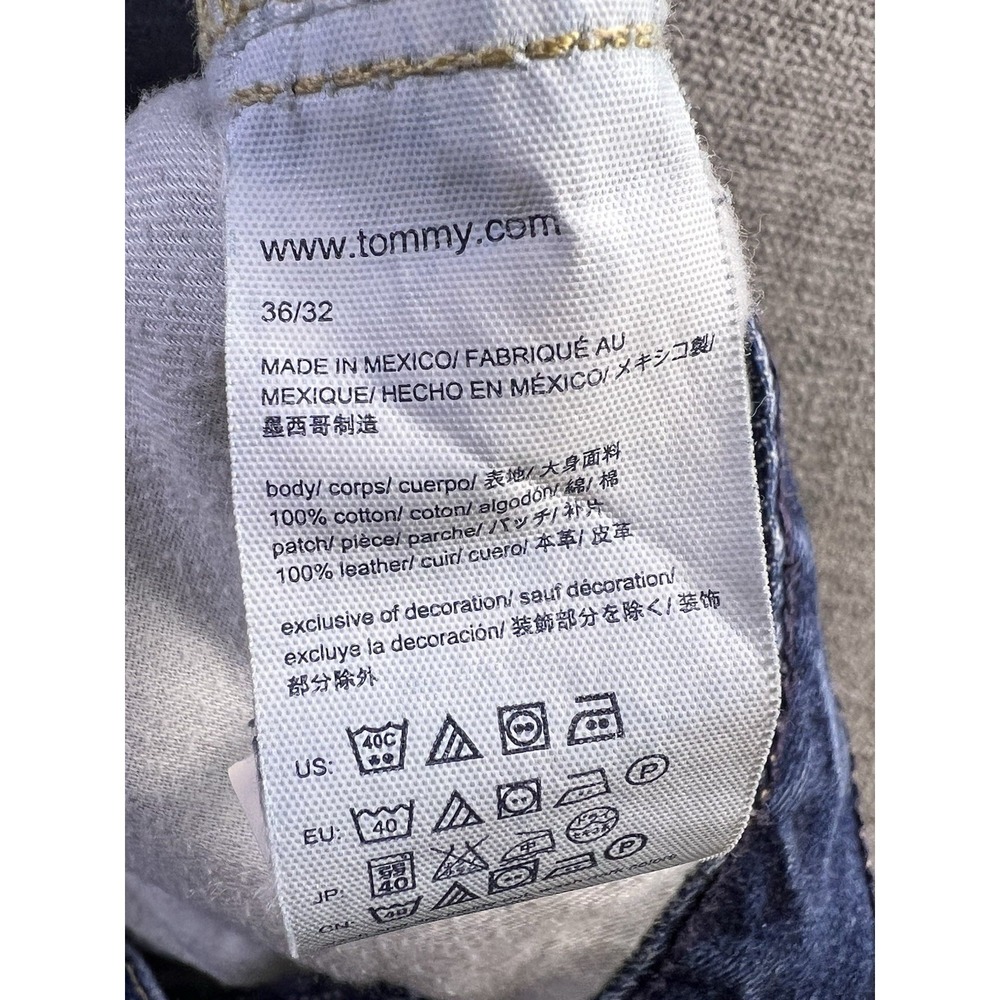 Tommy‎ Hilfiger Jeans Men's 36x32 Blue Straight Relaxed Preppy City Medium Wash - Picture 4 of 13